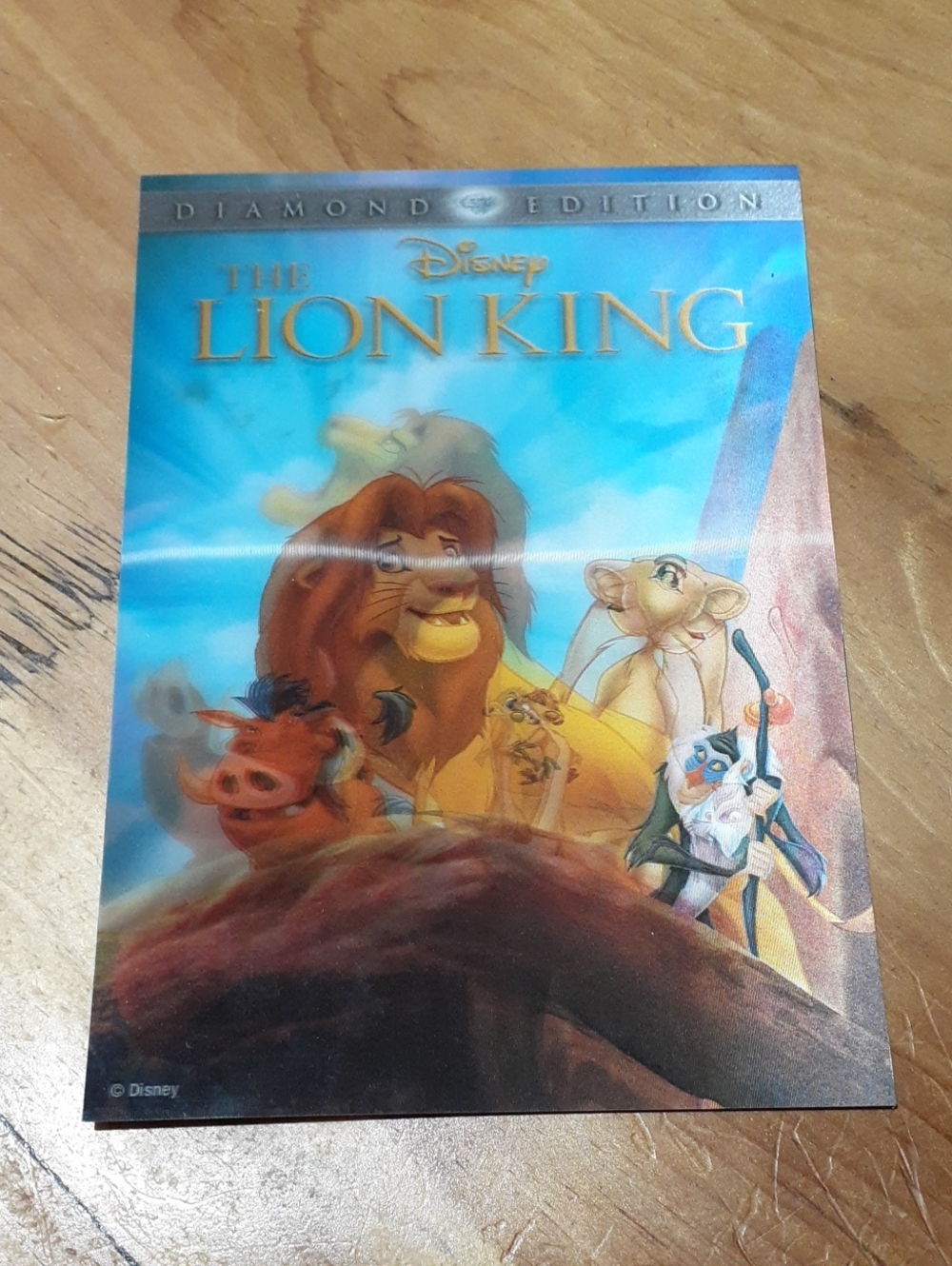 Disney Movie Club 3D Lenticular Lithograph Art Card Lion King